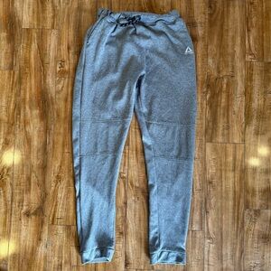 Reebok Kids Gray Joggers Sweat Pants Drawstring Pockets Size XL 18-20